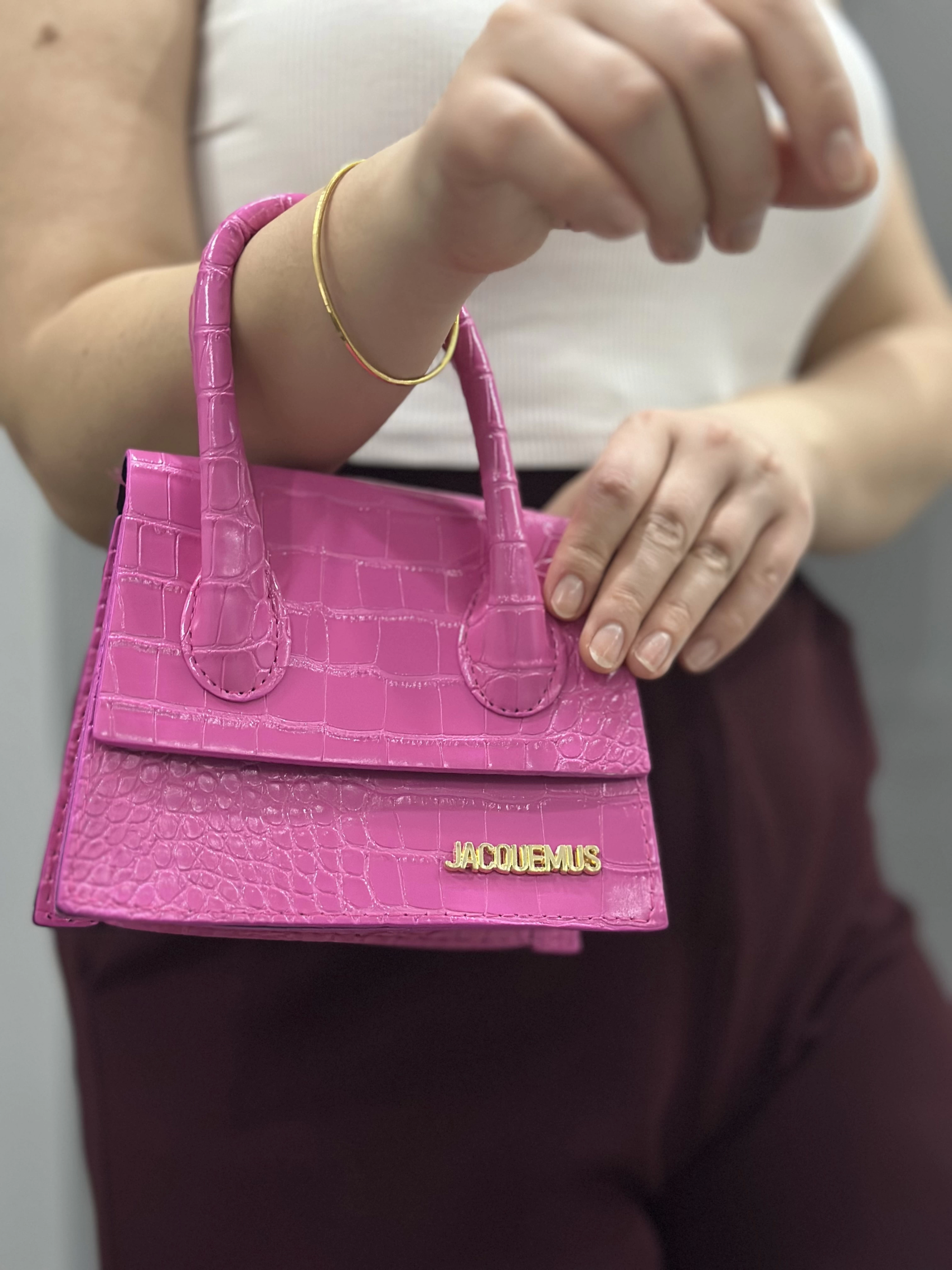 Luxe pembe cilt çanta