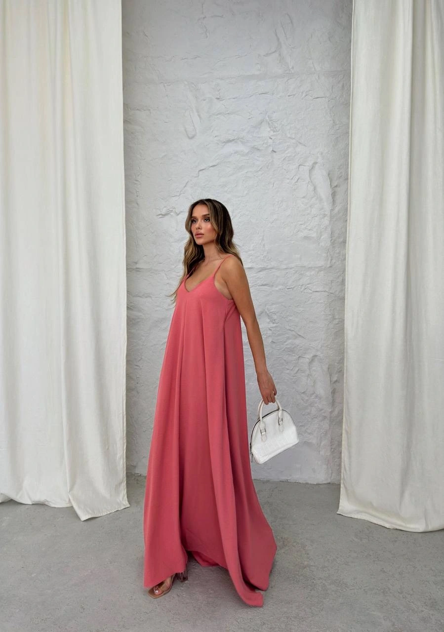 Aerobin uzun elbise pembe pt