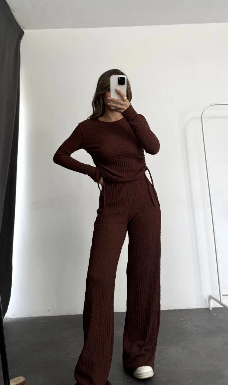 Bubble alt üst takım kahve pt510446