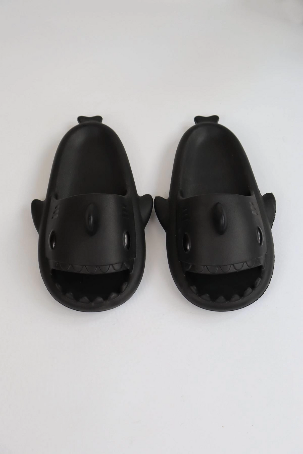 WG500 Köpekbalığı Siyah Unisex Tam Ortopedik Terlik Shark Slides